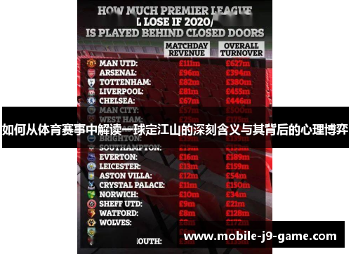 如何从体育赛事中解读一球定江山的深刻含义与其背后的心理博弈